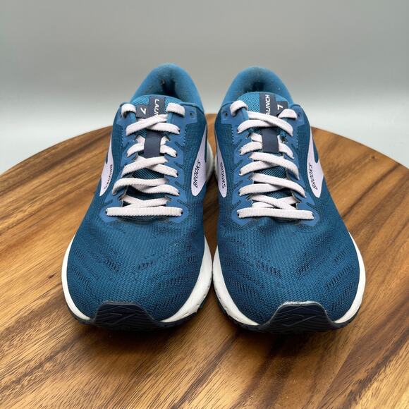 Brooks Launch 7 Shoes Womens Size 8.5 B Blue Running Comfort Walking Gym Sneaker - Picture 2 of 8